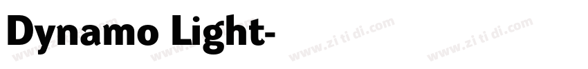 Dynamo Light字体转换
